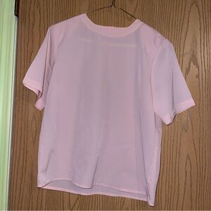 Pink Blouse with Shoulder Pads
